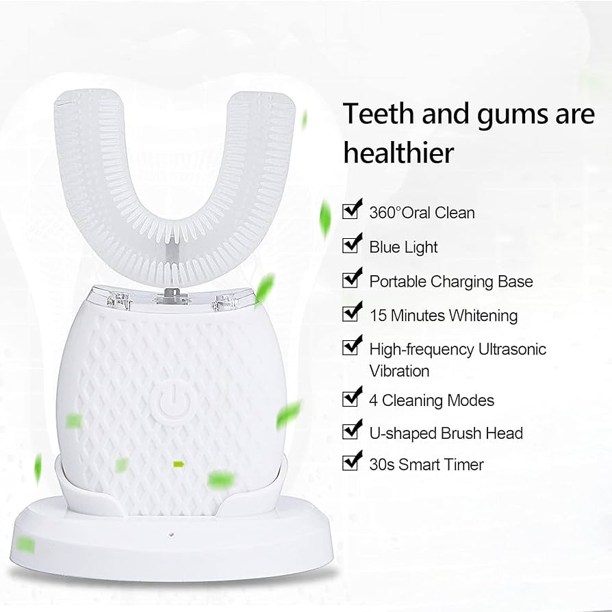 U-shaped toothbrush rechargeable