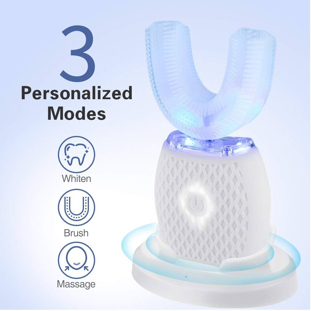 U-shaped toothbrush rechargeable