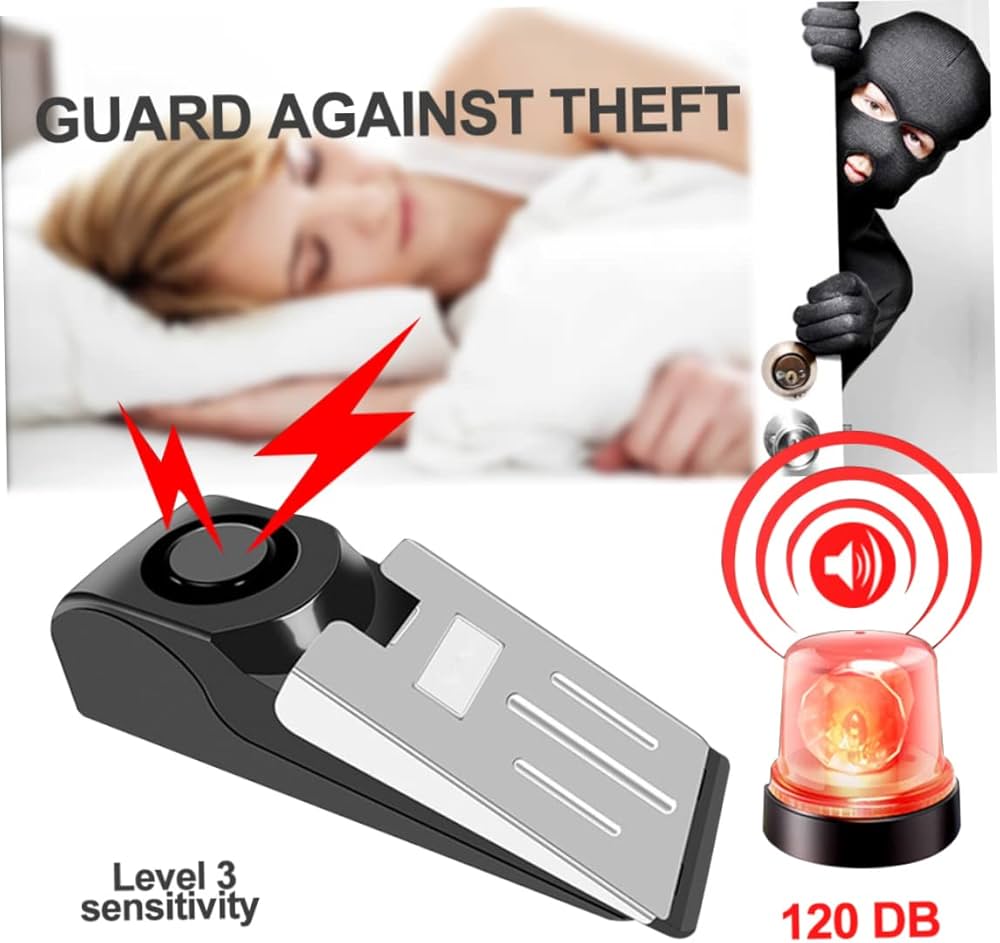 Anti-theft door stop alarm