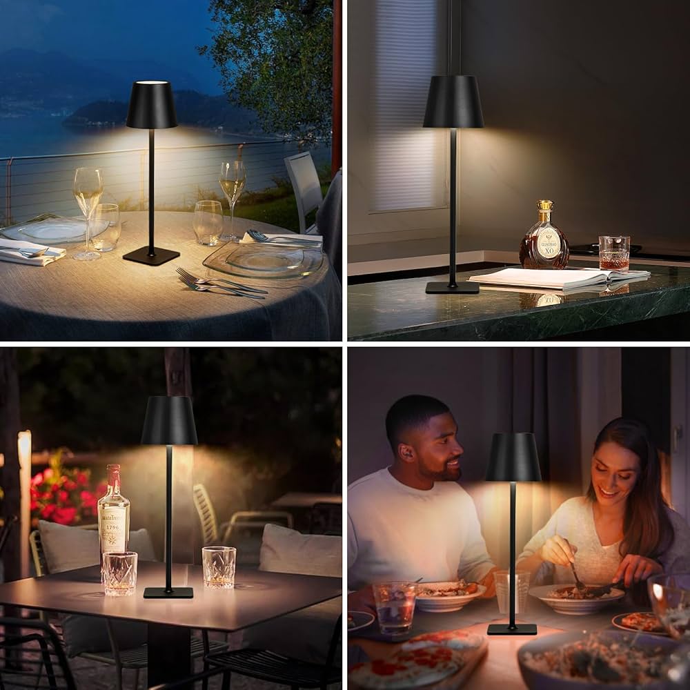 Table lamp with touch dimmable