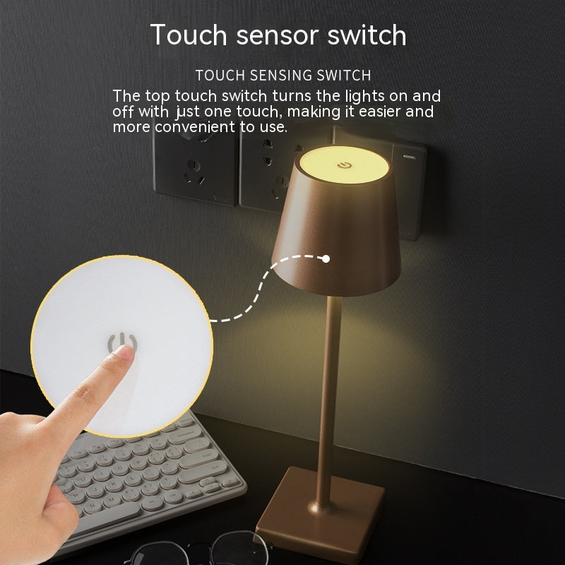 Table lamp with touch dimmable