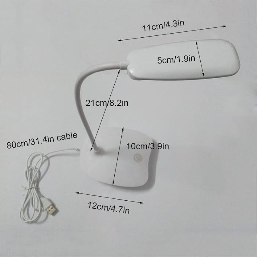 Charging small desk lamp with eye protection