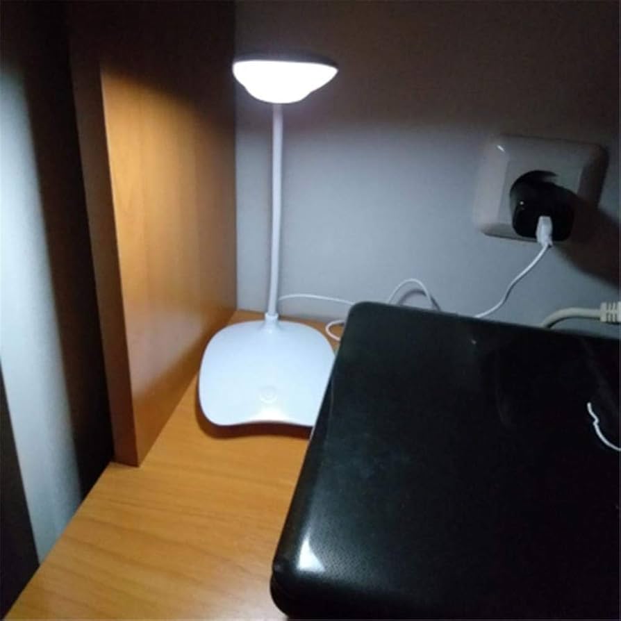 Charging small desk lamp with eye protection