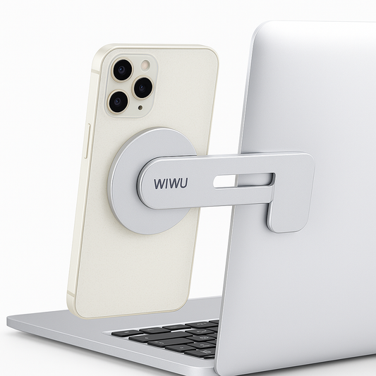 Magnetic phone bracket for laptop