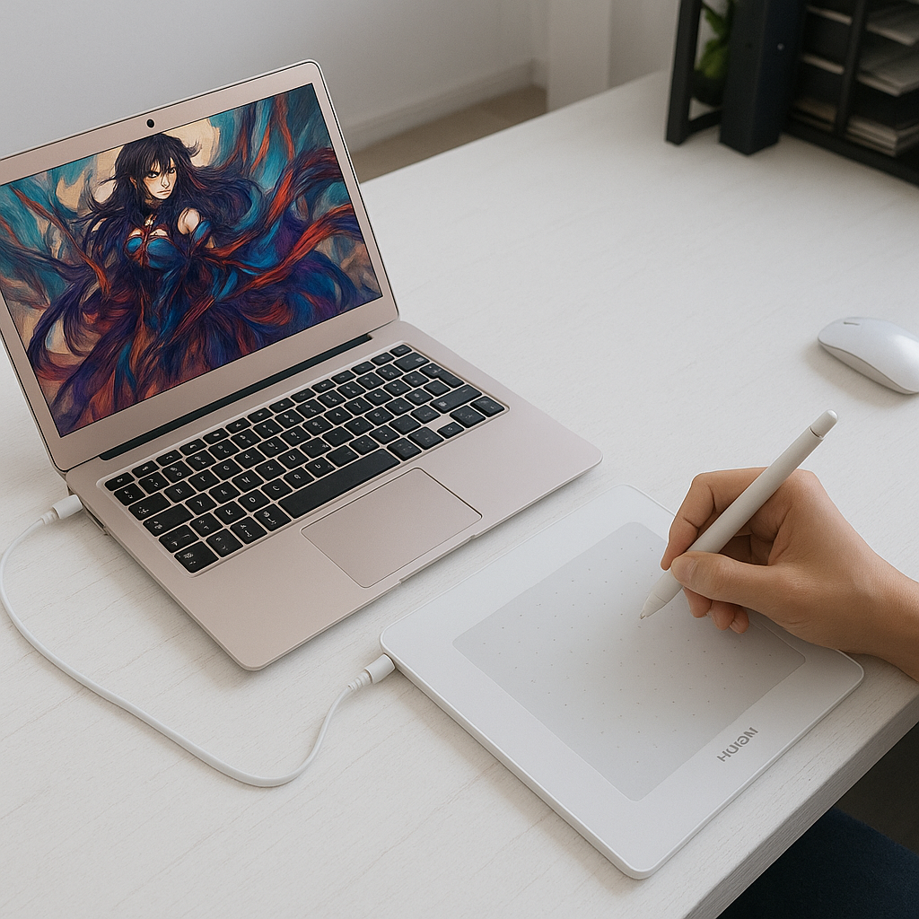 Computer painting board