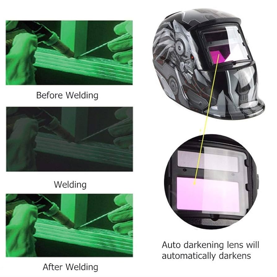 Welding mask with LCD solar