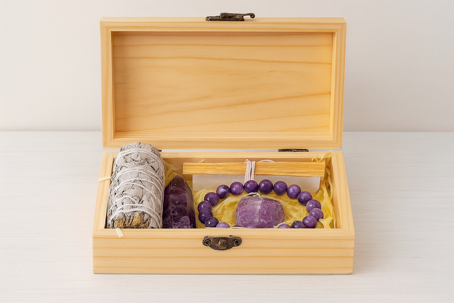 Mineral crystal set with gift box