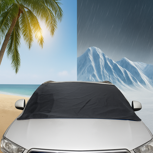 Magnetic windshield cover for cars