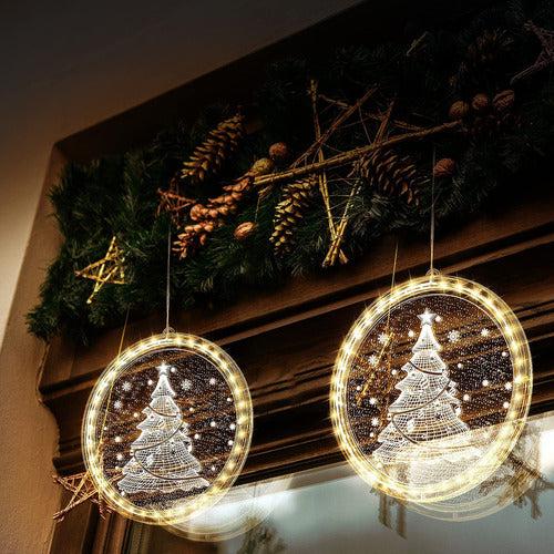 Hanging christmas led lights