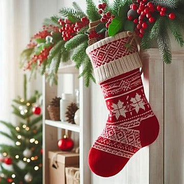 Christmas decorations wool socks