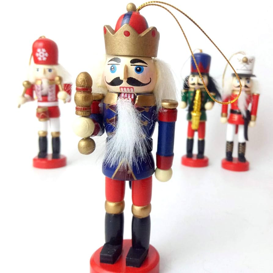 Wooden nutcracker ornaments