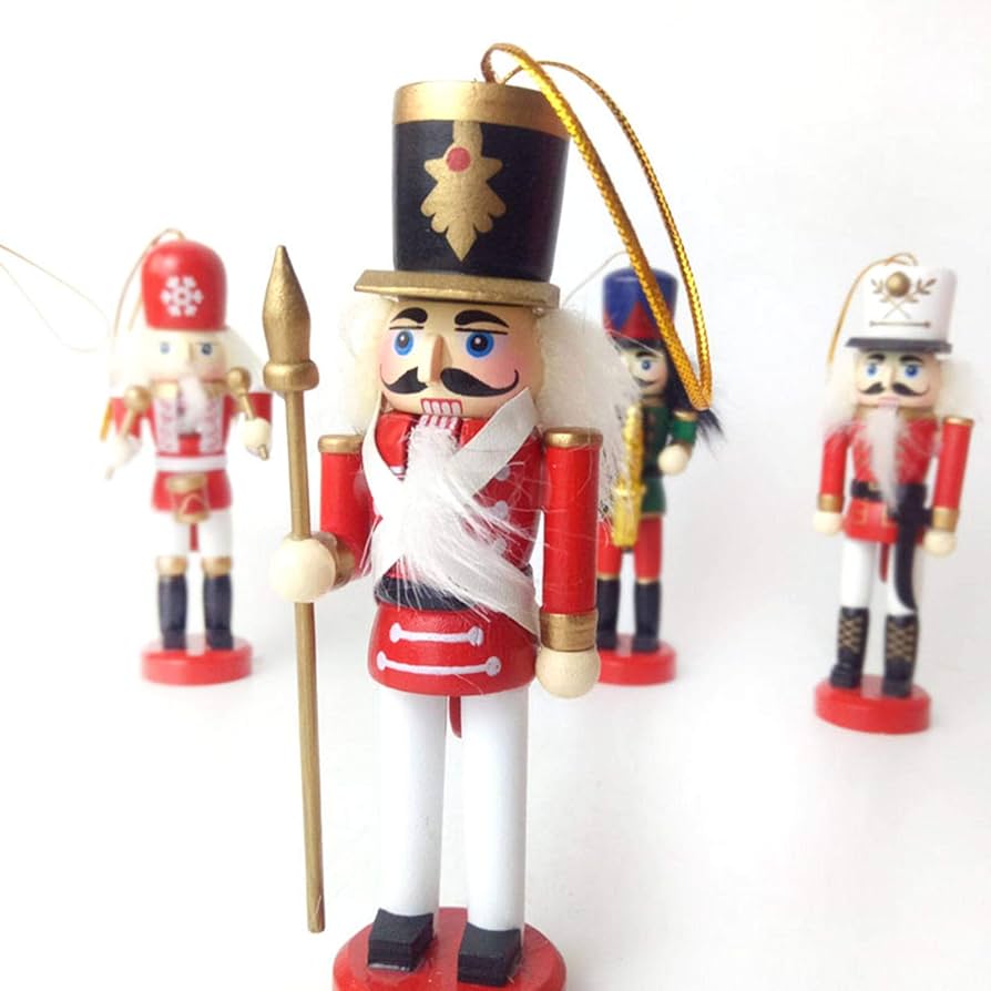Wooden nutcracker ornaments
