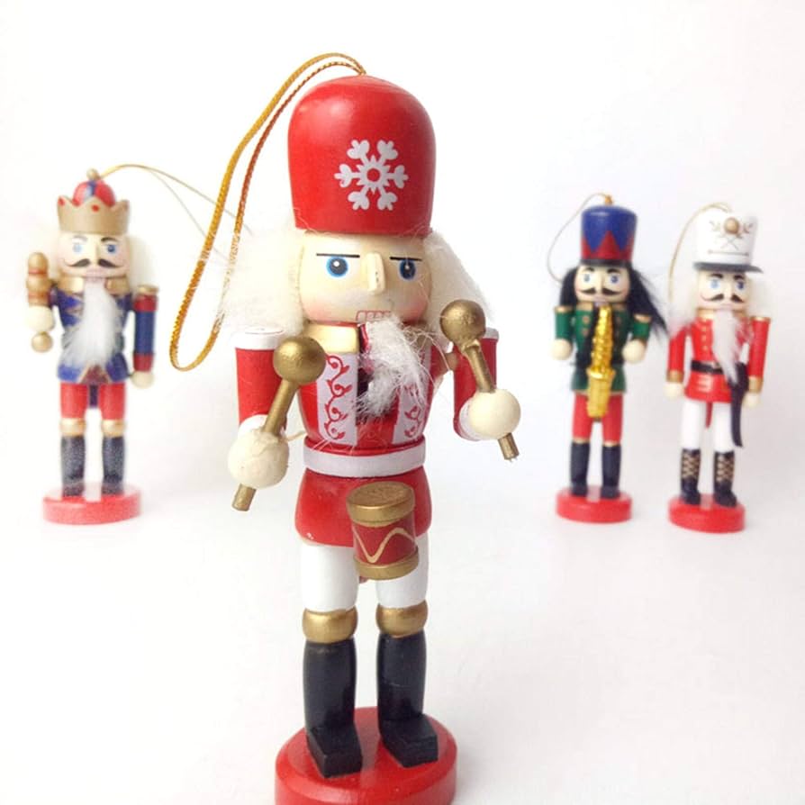 Wooden nutcracker ornaments