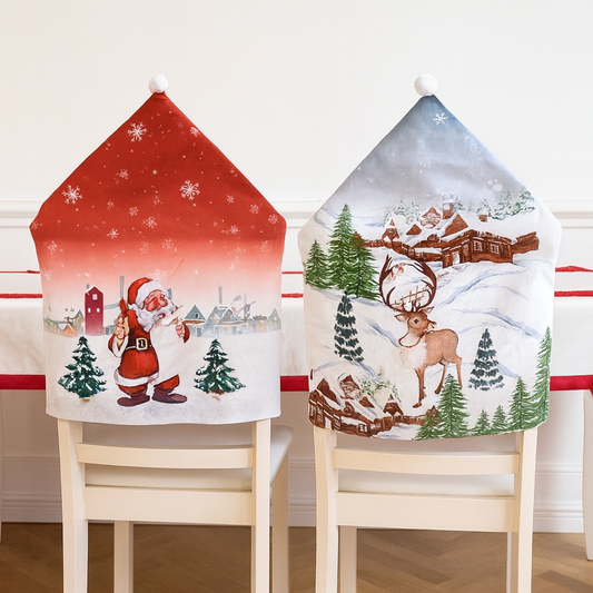 Christmas cartoon chair covers
