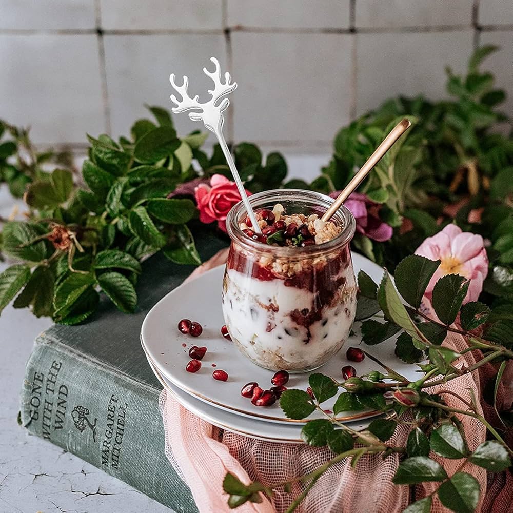 Merry Christmas Spoons Xmas Party Tableware Ornaments Christmas Decorations