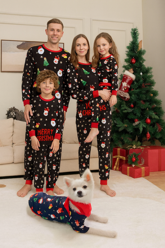 Family christmas matching pajamas set