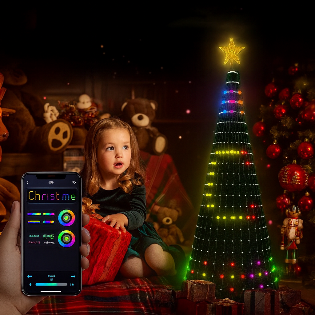 Christmas tree atmosphere lights