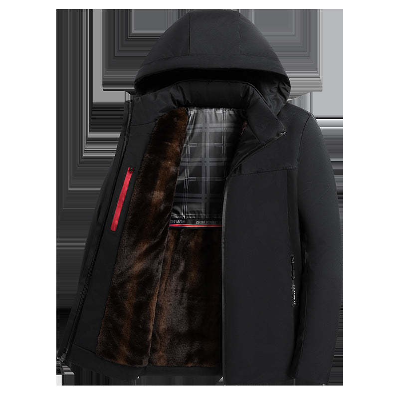 Mansjas Cotton Velvet Padded Verdikte Jas