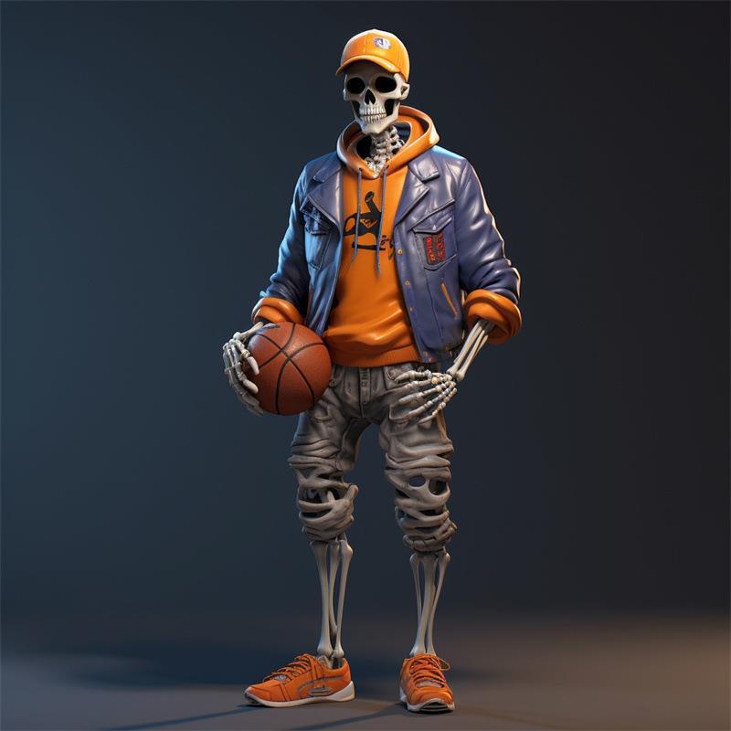 Streetwear skull statues