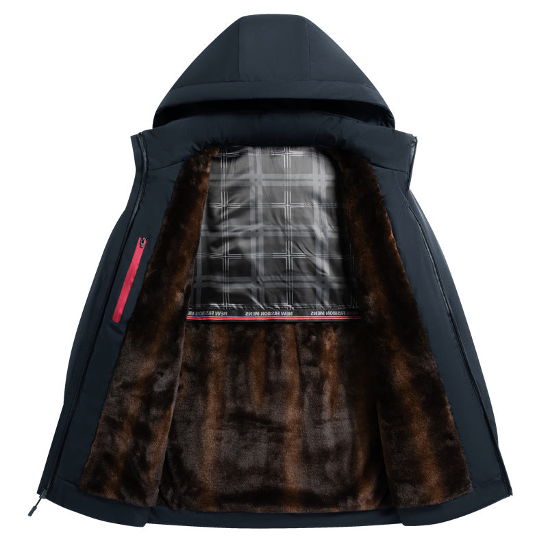 Mansjas Cotton Velvet Padded Verdikte Jas