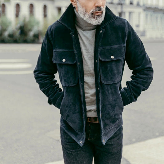 Calfskin jacket for men