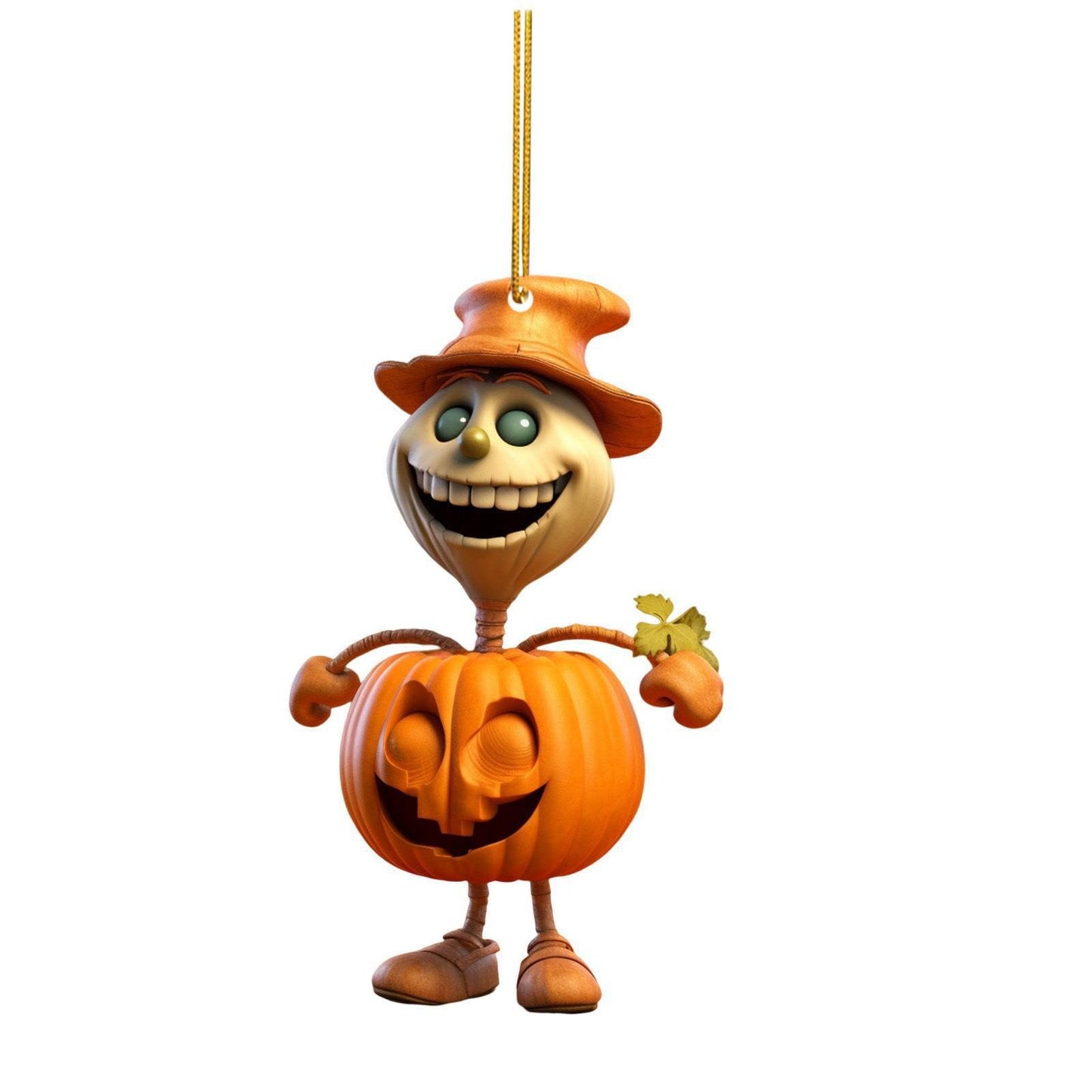 Halloween pumpkin hanging ornament