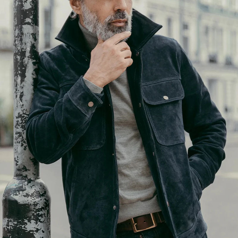 Calfskin jacket for men