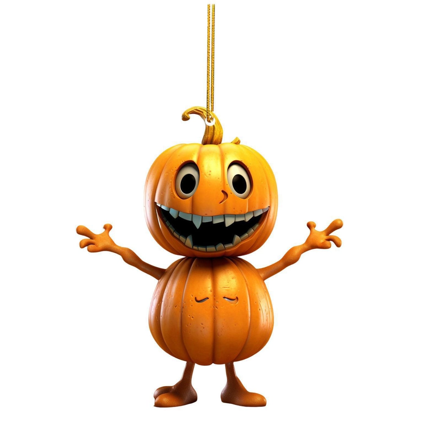 Halloween pumpkin hanging ornament