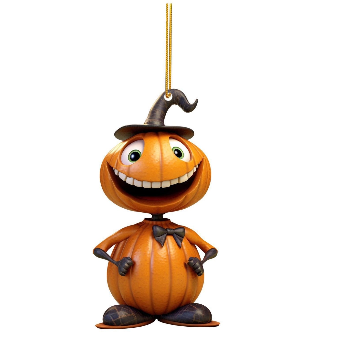 Halloween pumpkin hanging ornament