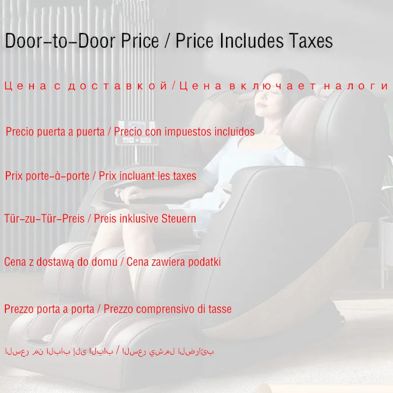 4D+4D Electric Massage Chair Full Body 24 Modes Zero Gravity SL-Track Shiatsu Smart Auto Massage Chairs with Heat System Massage