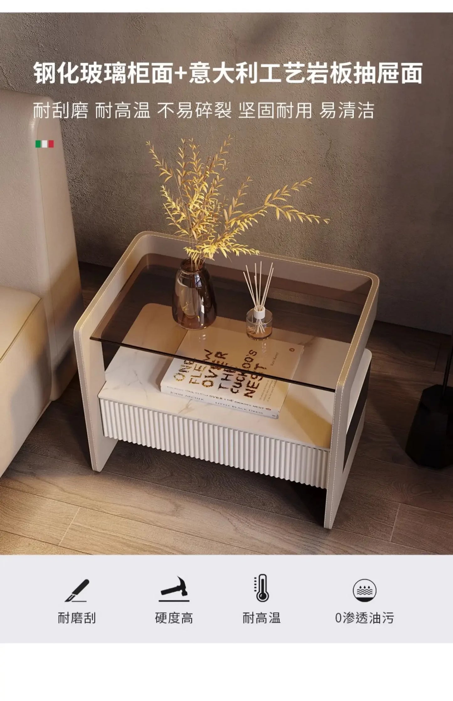 Exquisite Cute Bedside Table Classic Versatile Cozy Minimalist Nightstand Nordic Storage Mesita De Noche Bedroom Furnitures