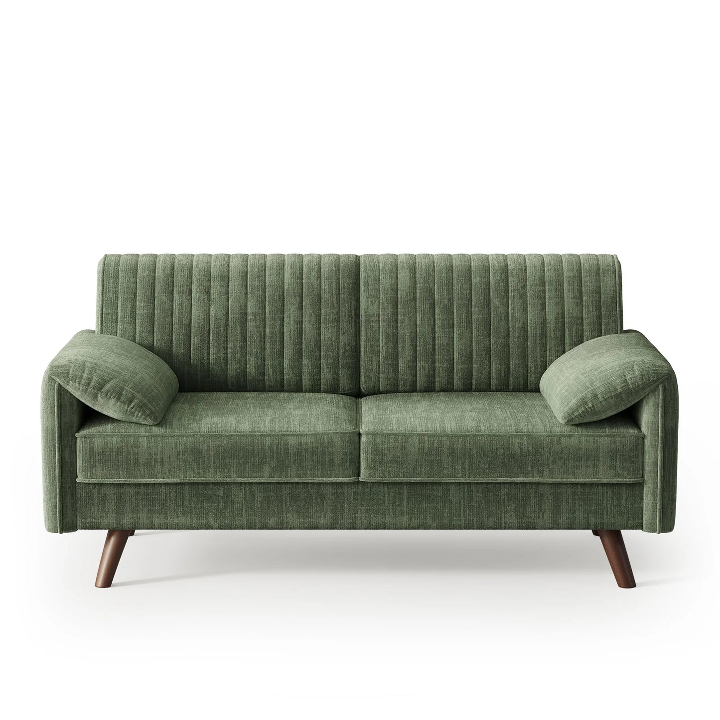 64.5" Loveseat Sofa, Chenille Loveseat, Small Couch for Living Room, Deep Seat Love Seat Comfy Couches for Small Spaces