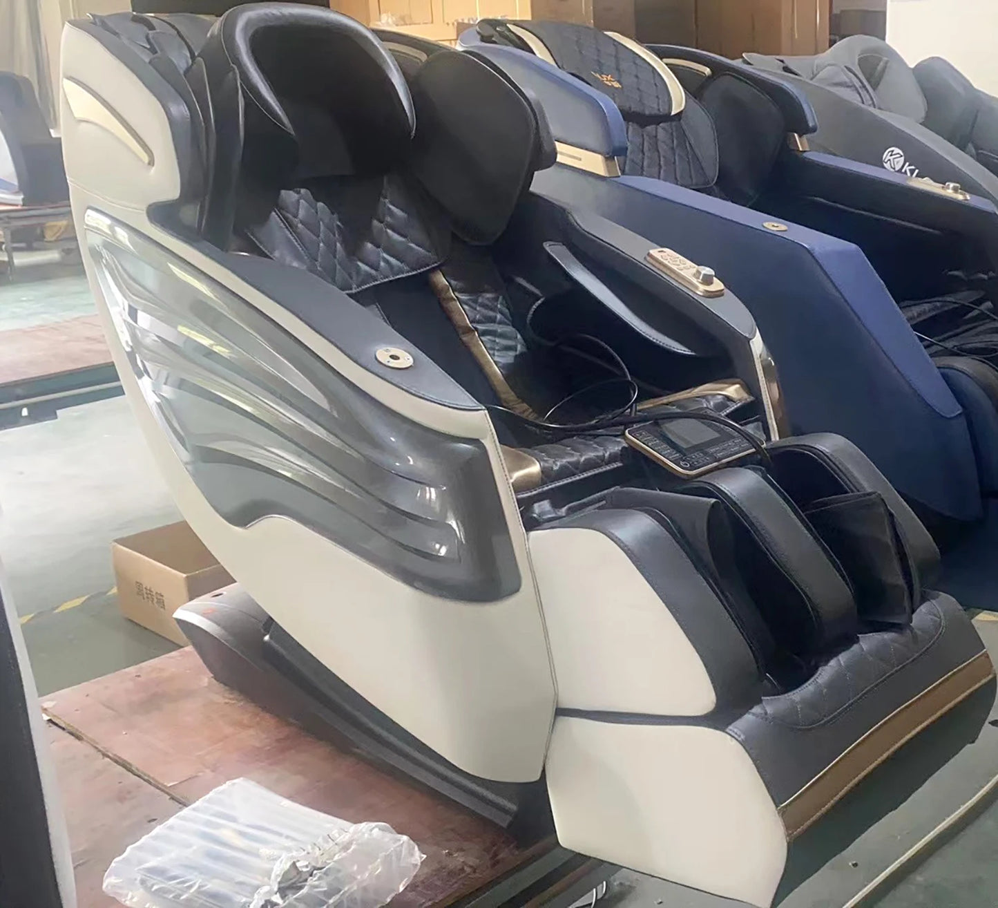 3 Year Warranty UKLife 4D SL-Track Full Body Air Bag Zero Gravity Luxury Electric Massager Chairs For Office Massage Sofa