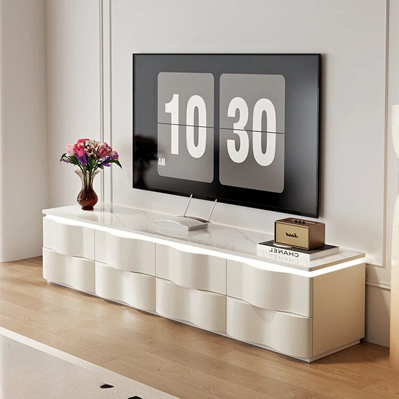 Nordic Creative TV Stands Modern Minimalist Living Room Slate Coffee Table and TV Cabinet Set Designer Home Furniture FYTS