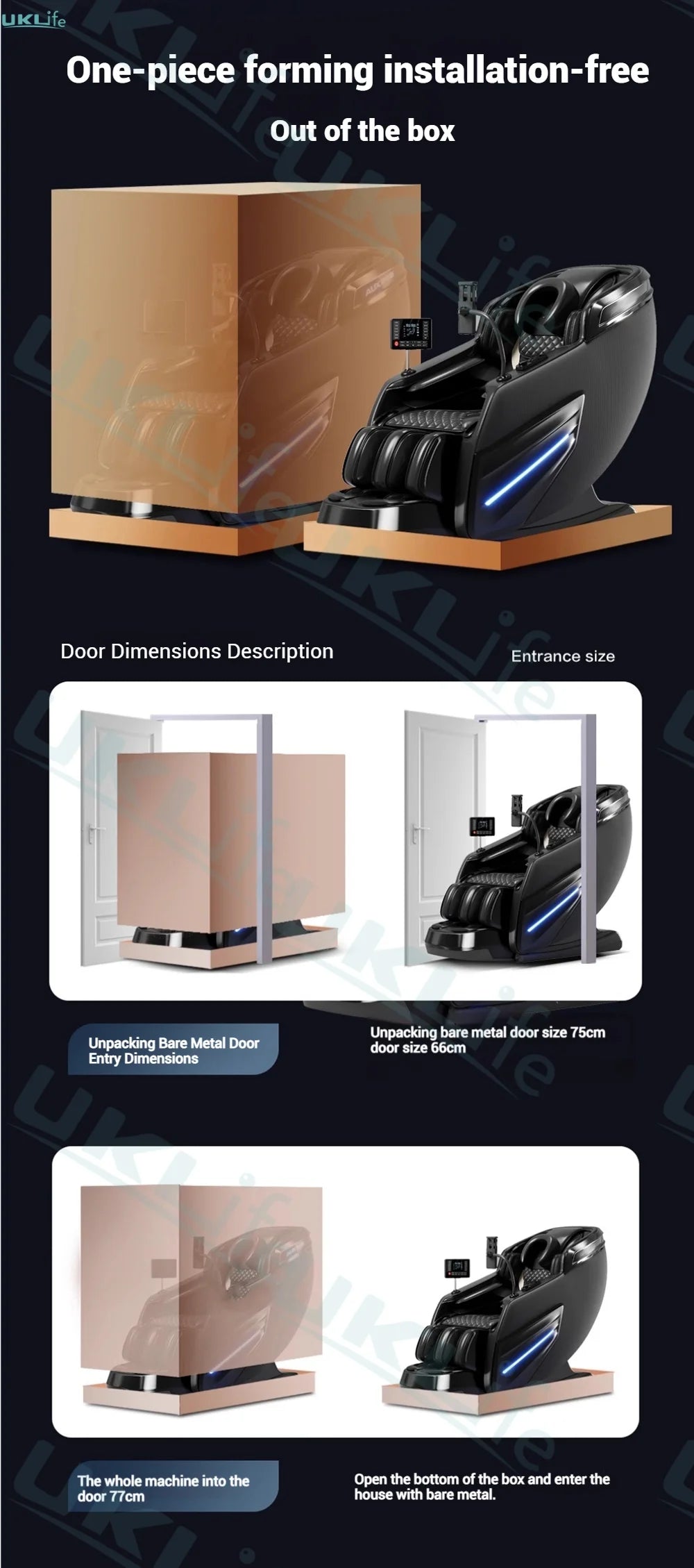 2025 Upgrade 6D Jade Rollers Massage Chair w/ SL-Track & AI Voice Control | Zero Gravity Full Body Airbag + Heating System