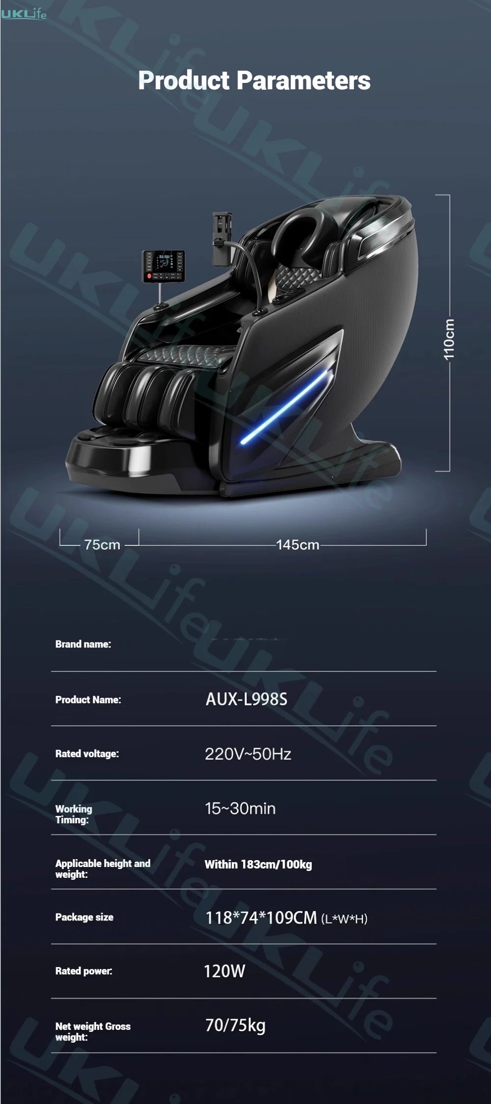 2025 Upgrade 6D Jade Rollers Massage Chair w/ SL-Track & AI Voice Control | Zero Gravity Full Body Airbag + Heating System