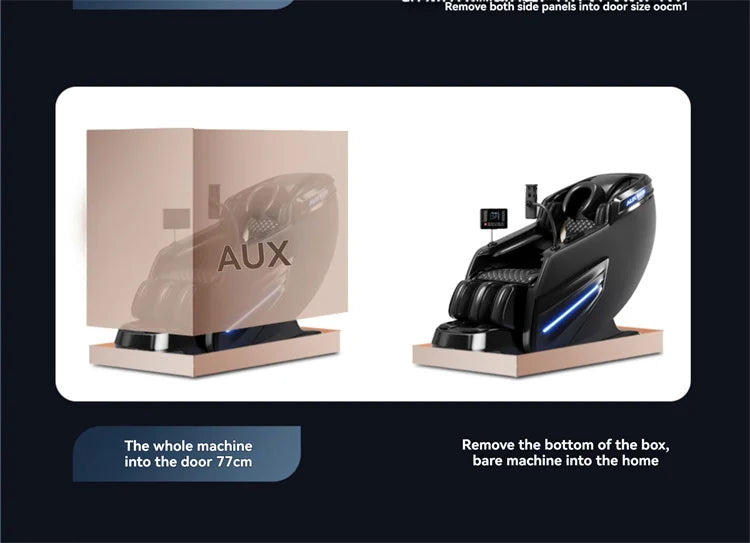 6D Smart Full Body Massage Chair Zero Gravity Relaxing Massage Recliner Chairs with SL-Track Bluetooth Speaker Heating Massage