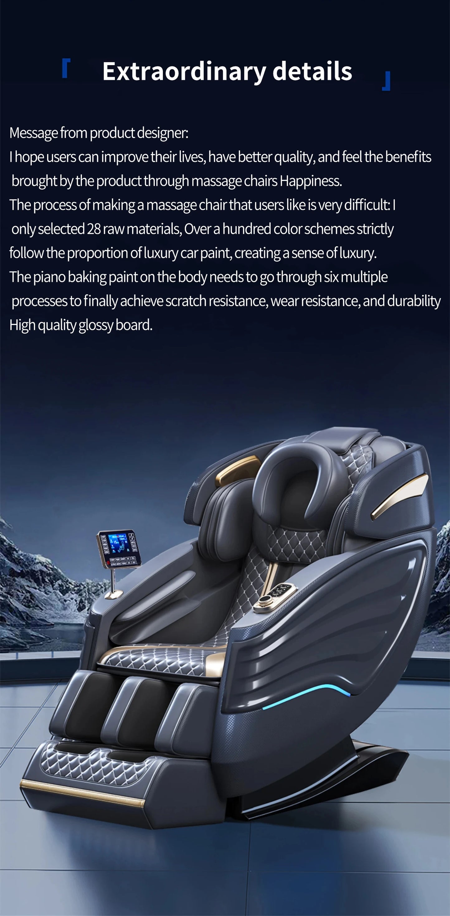 3 Year Warranty UKLife 4D SL-Track Full Body Air Bag Zero Gravity Luxury Electric Massager Chairs For Office Massage Sofa