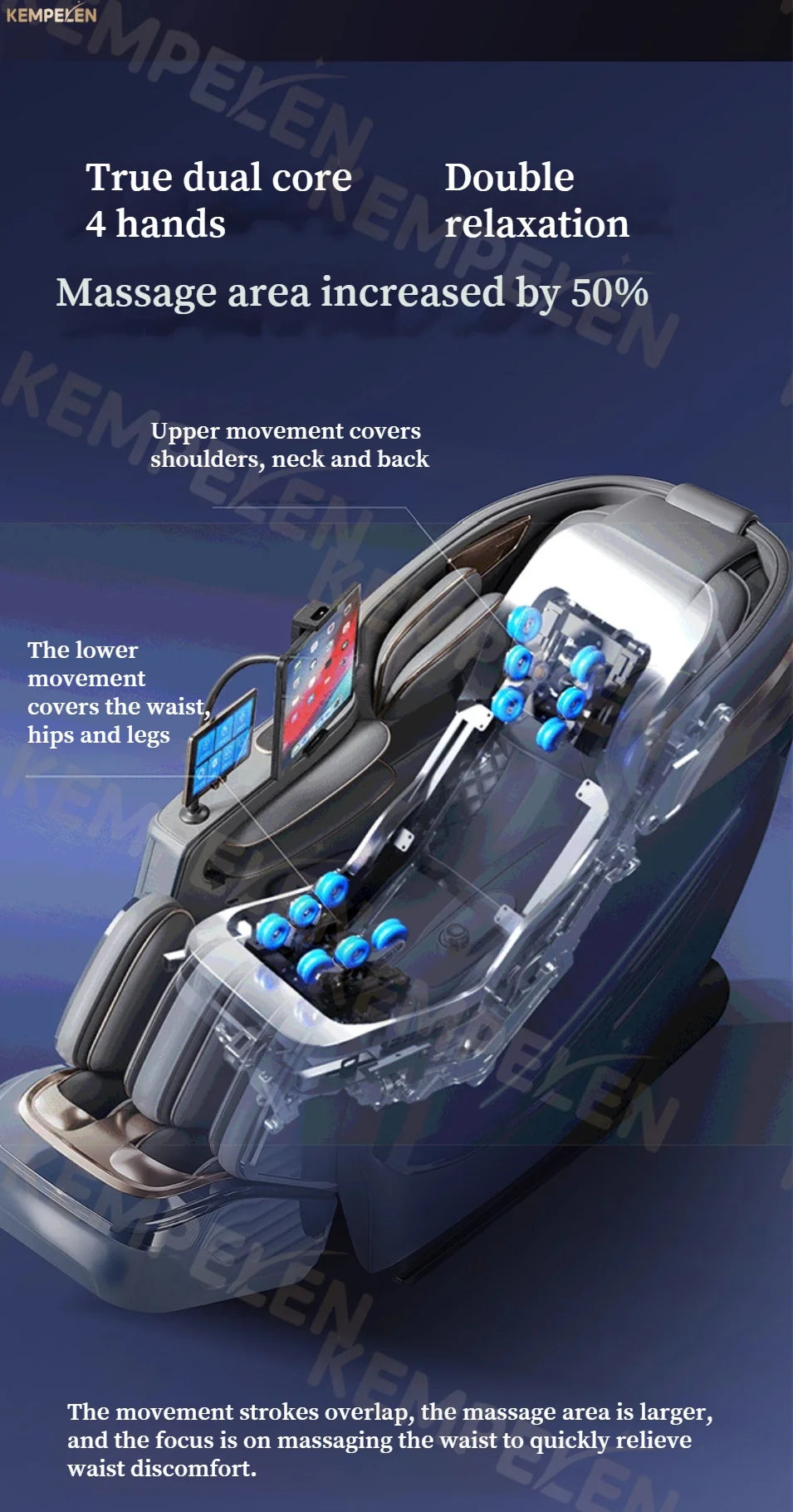 4D Full Body Massage Chair AI Voice Control Zero Gravity Thai Stretch Foot Scraping Blood Oxygen Monitor Home Relaxation
