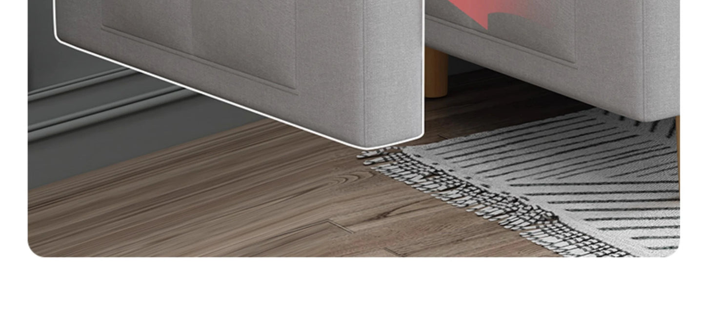 Small Unit Sofa Bed, Foldable Dual-purpose Double Bed, Home Office Nap, Three Person Sofa, Leisure Fabric, Lazy Sofa