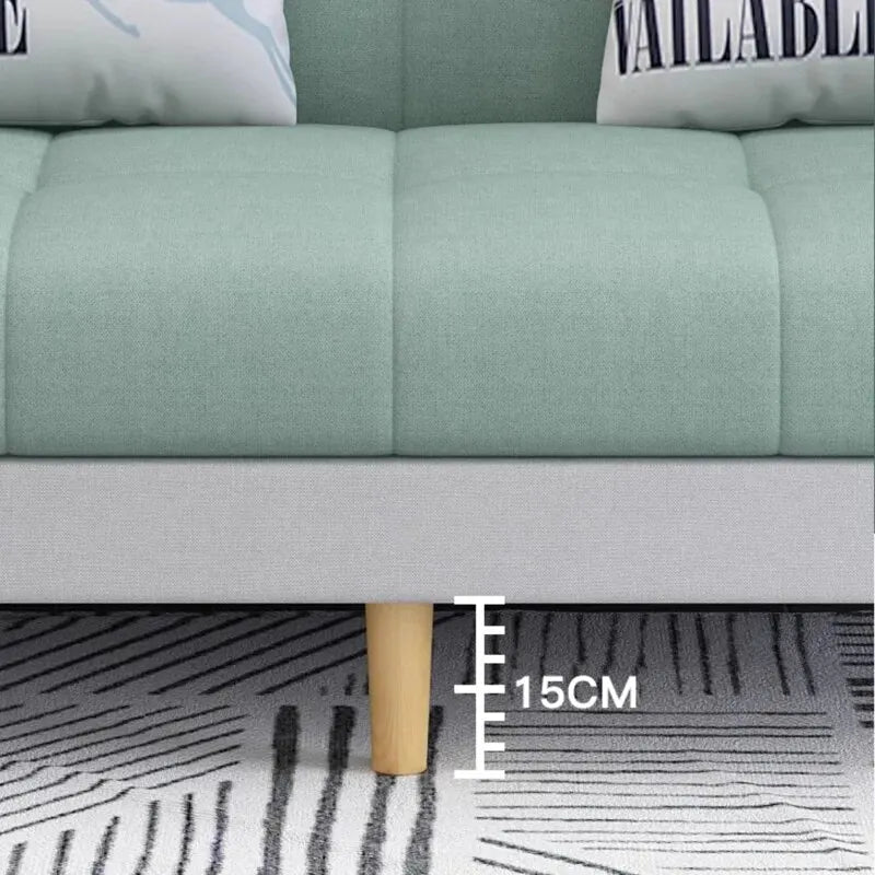 Small Unit Sofa Bed, Foldable Dual-purpose Double Bed, Home Office Nap, Three Person Sofa, Leisure Fabric, Lazy Sofa