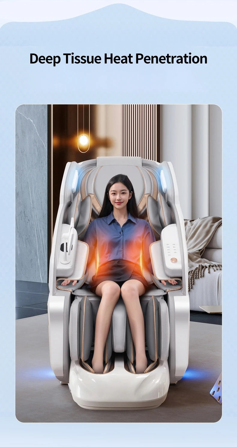2025 Premium 4D Smart Massage Chair Home Office Use Full-Body Luxury Space Capsule with Multifunction Triple Control Operation‌