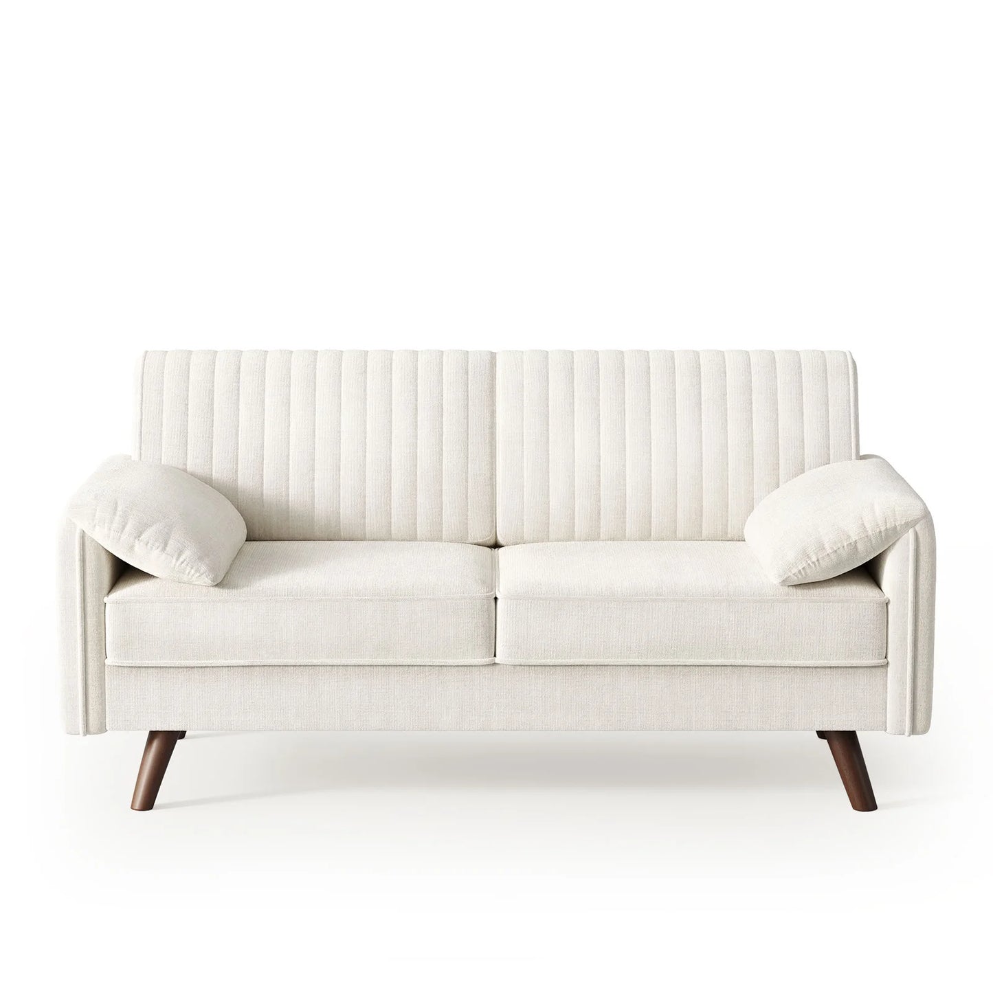 64.5" Loveseat Sofa, Chenille Loveseat, Small Couch for Living Room, Deep Seat Love Seat Comfy Couches for Small Spaces