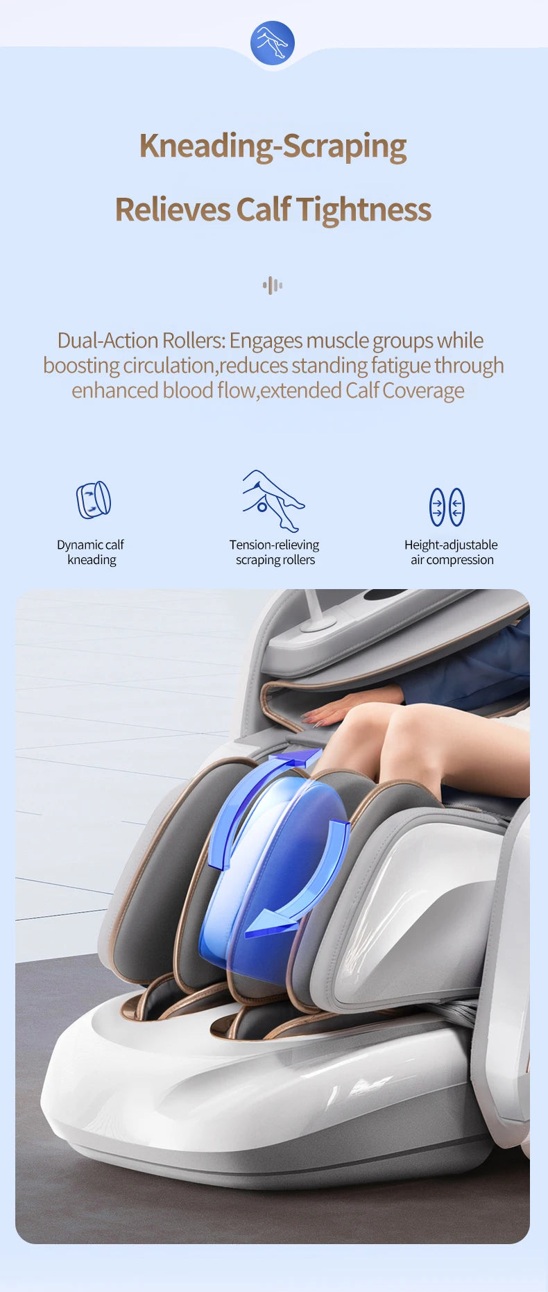 2025 Premium 4D Smart Massage Chair Home Office Use Full-Body Luxury Space Capsule with Multifunction Triple Control Operation‌