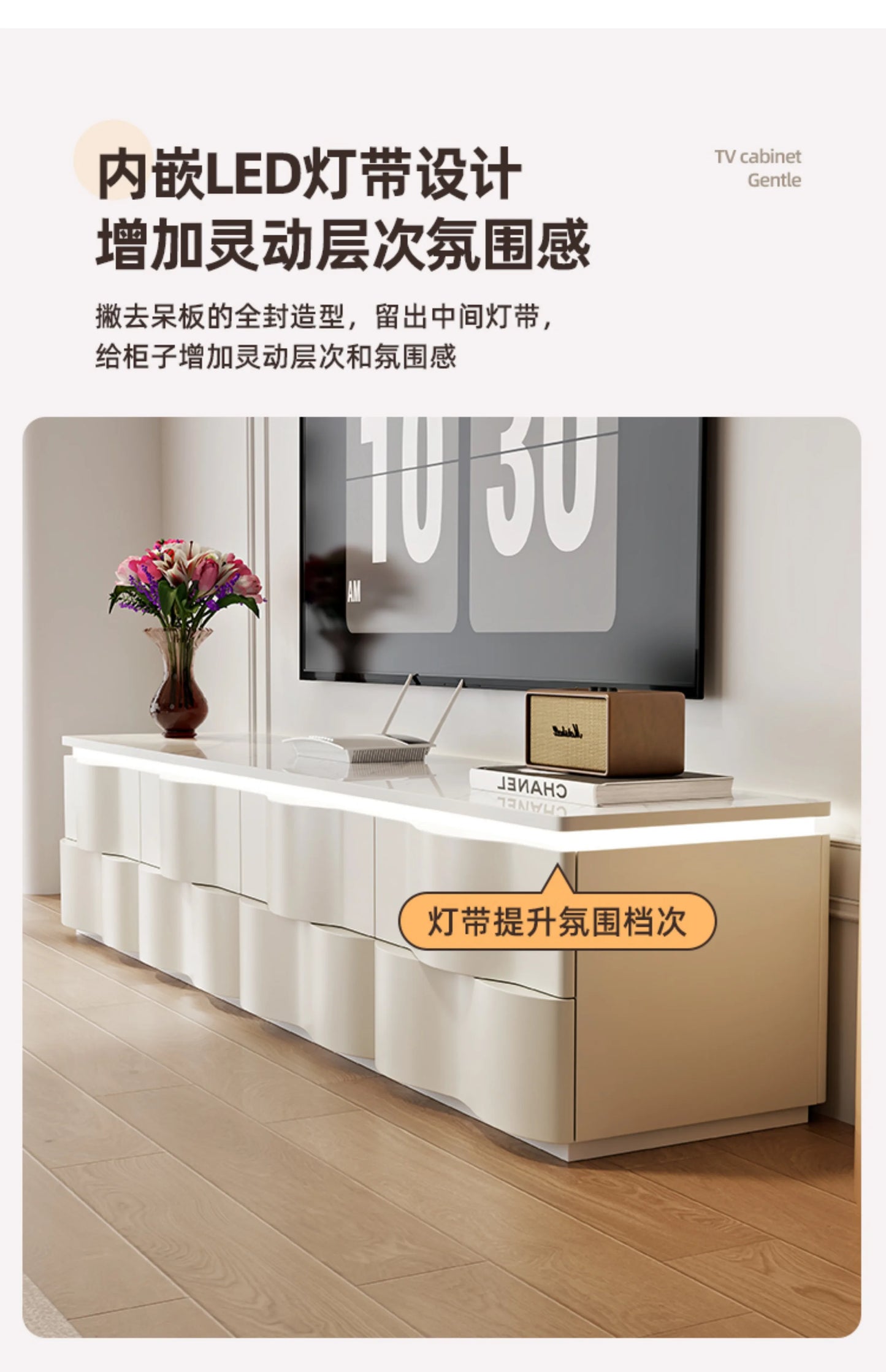 Nordic Creative TV Stands Modern Minimalist Living Room Slate Coffee Table and TV Cabinet Set Designer Home Furniture FYTS