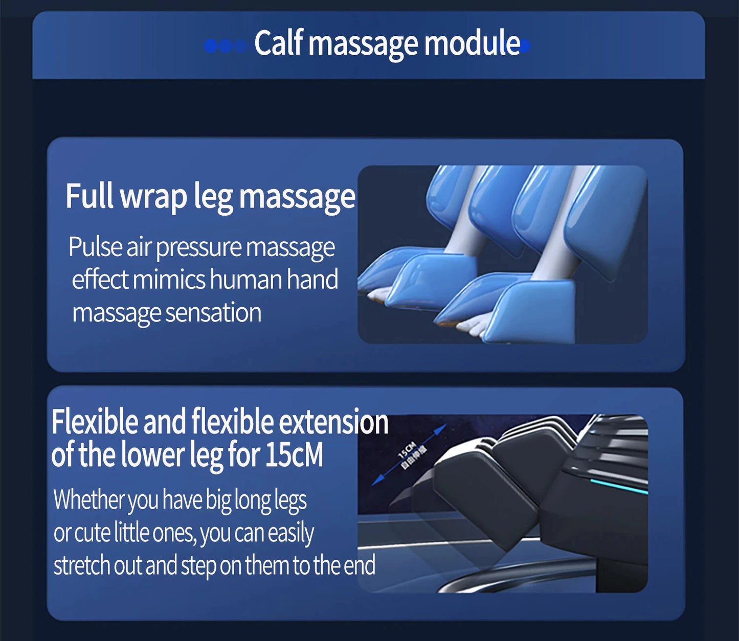 3 Year Warranty UKLife 4D SL-Track Full Body Air Bag Zero Gravity Luxury Electric Massager Chairs For Office Massage Sofa