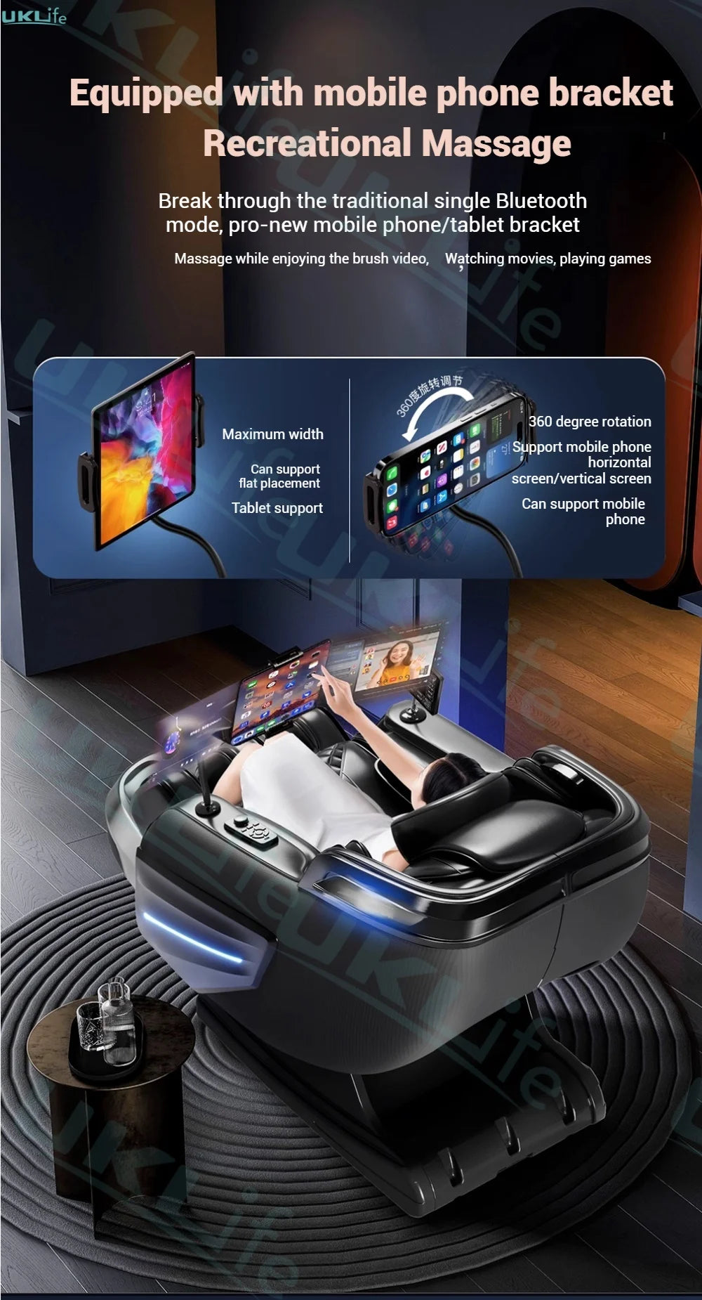 2025 Upgrade 6D Jade Rollers Massage Chair w/ SL-Track & AI Voice Control | Zero Gravity Full Body Airbag + Heating System