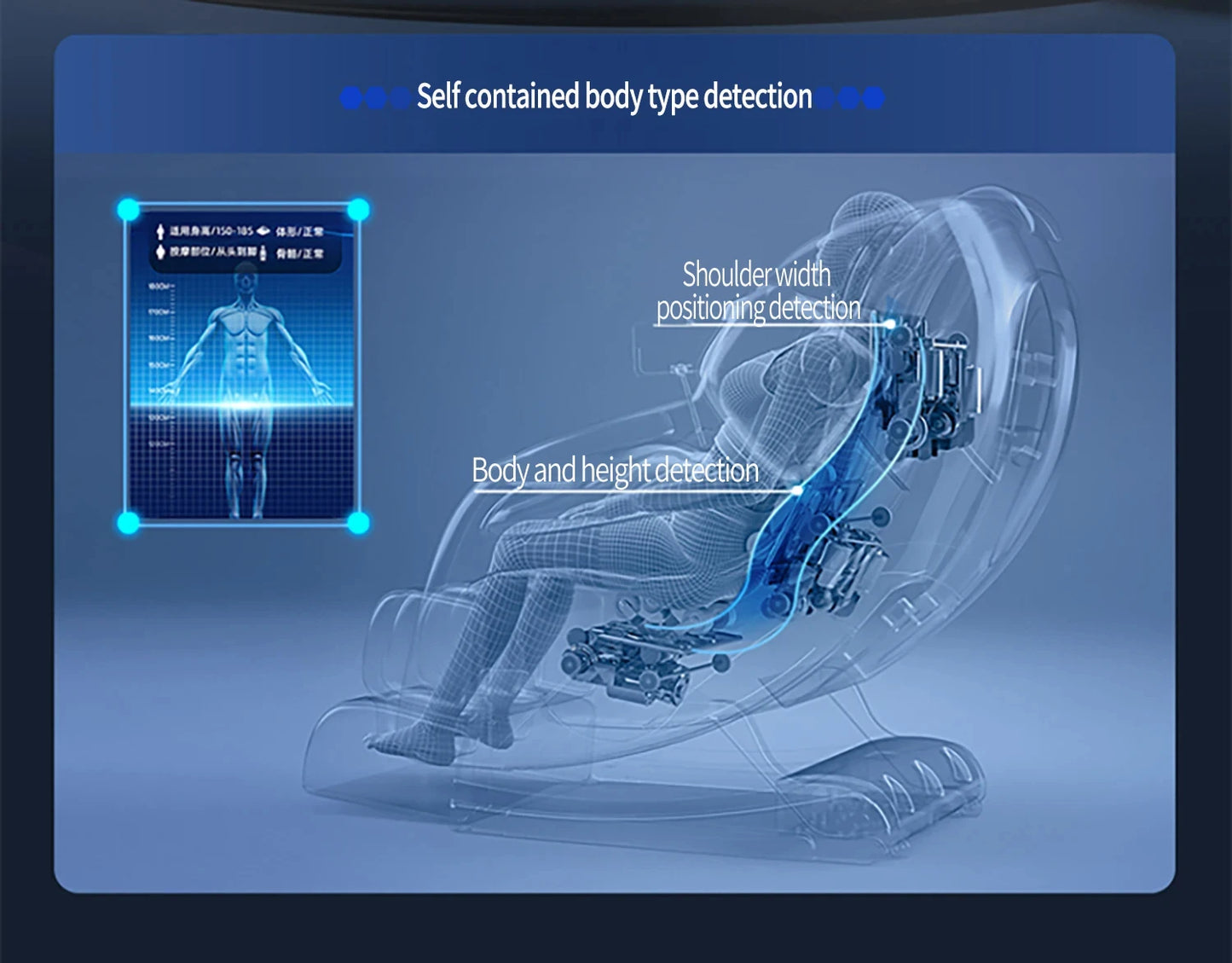 3 Year Warranty UKLife 4D SL-Track Full Body Air Bag Zero Gravity Luxury Electric Massager Chairs For Office Massage Sofa