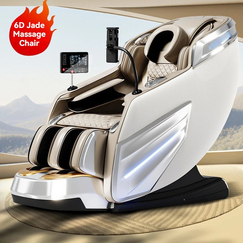 6D Smart Full Body Massage Chair Zero Gravity Relaxing Massage Recliner Chairs with SL-Track Bluetooth Speaker Heating Massage