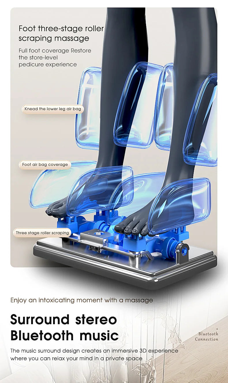 4D Massage Chair, 2025 Full Body Shiatsu Recliner Electric Extendable Footrest, Zero Gravity, SL Track, Deep Yoga Stretch, Foot